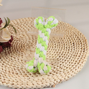 New Arrival Bone Shaped Dog Rope Toy Durable Puppy Rope Toy
