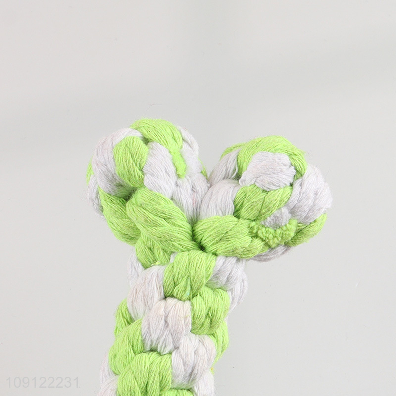 New Arrival Bone Shaped Dog Rope Toy Durable Puppy Rope Toy