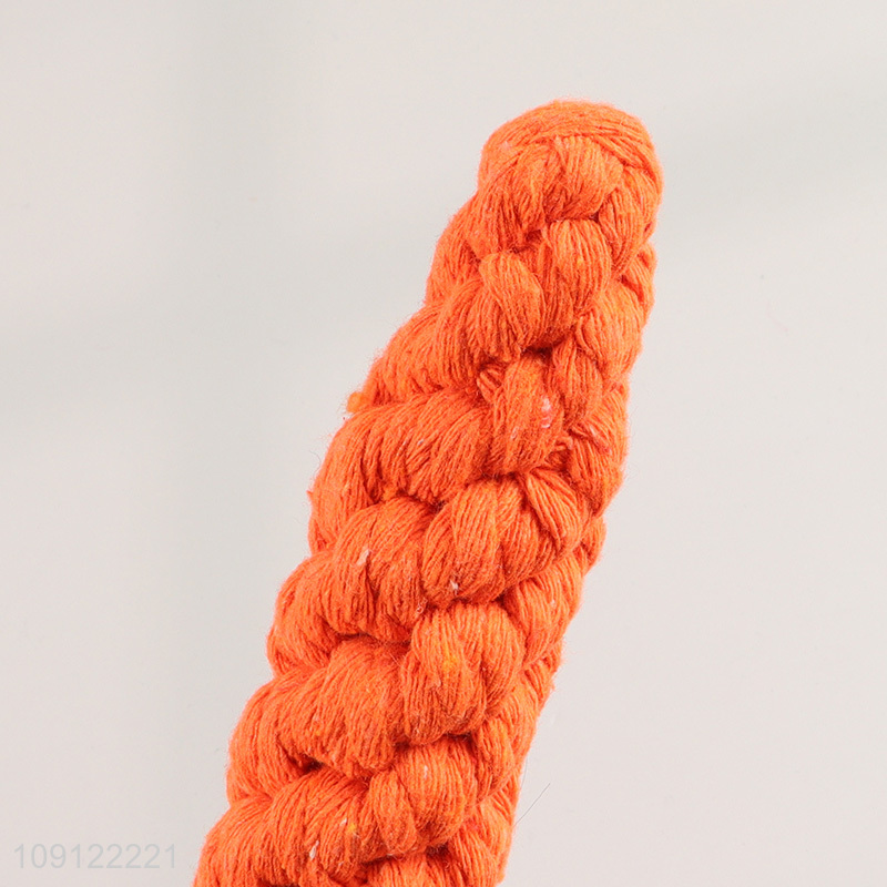 Good Quality Carrot Shaped Dog Rope Toy Chew Toy for Puppies