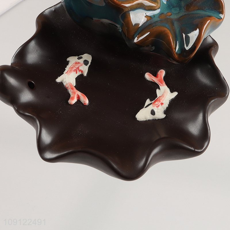 Hot Selling Ceramic Backflow Incense Holder Ceramic Waterfall Incense Burner