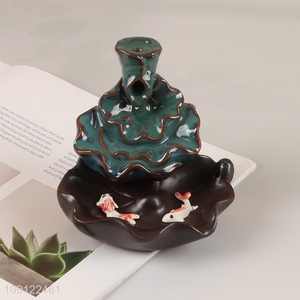 Wholesale Ceramic Backflow Incense Burner for Office Yoga Room Decoration