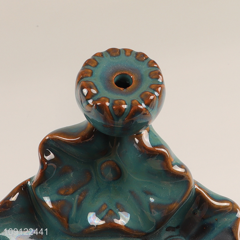 Factory Supply Ceramic Waterfall Backflow Incense Burner for Home Decoration