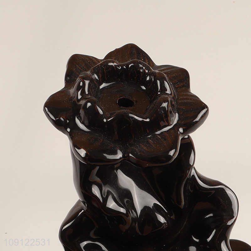 Factory Supply Ceramic Waterfall Incense Holder Ceramic Backflow Incense Burner