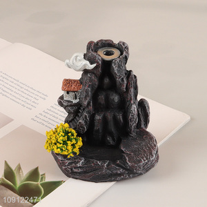 Factory Price Decorative Backflow Incense Burner Ceramic Waterfall Incense Holder