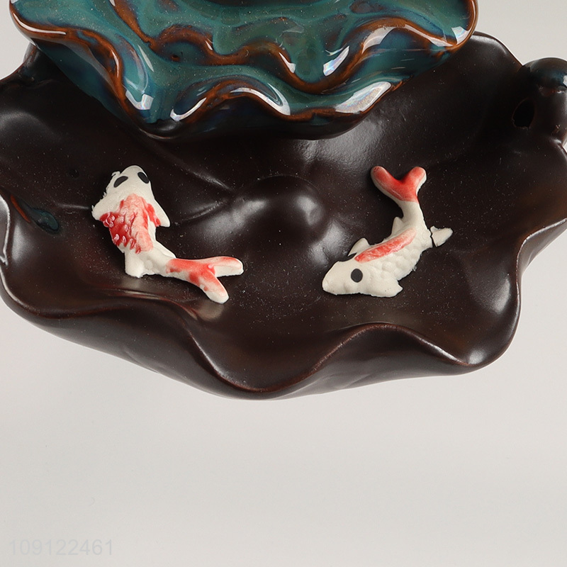 Wholesale Ceramic Backflow Incense Burner for Office Yoga Room Decoration