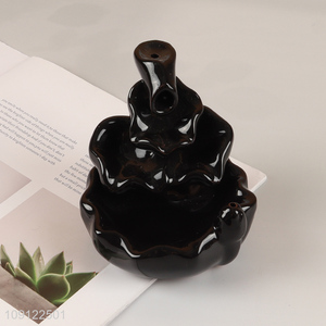 New Arrival Ceramic Backflow Incense Holder Waterfall Incense Burner for Decor