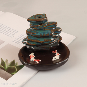 Good Quality Ceramic Incense Burner Waterfall Backflow Incense Holder