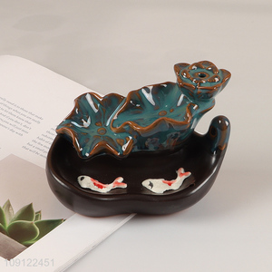 New Product Ceramic Backflow Incense Burner Home Reading Room Ornaments