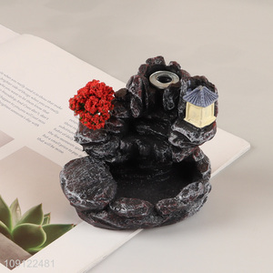 High Quality Ceramic Waterfall Backflow Incense Burner for Home Living Room