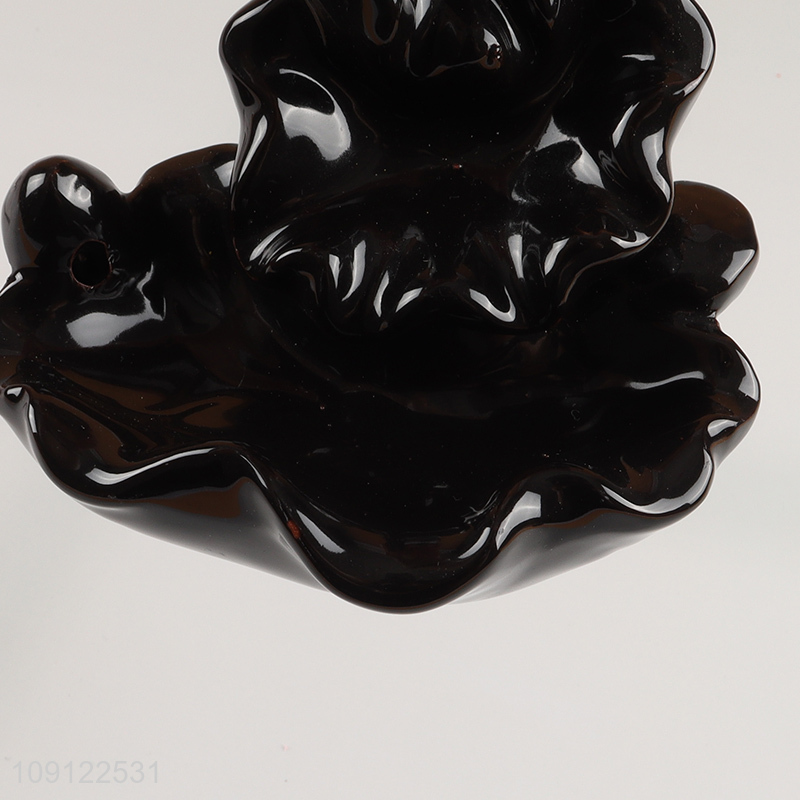 Factory Supply Ceramic Waterfall Incense Holder Ceramic Backflow Incense Burner