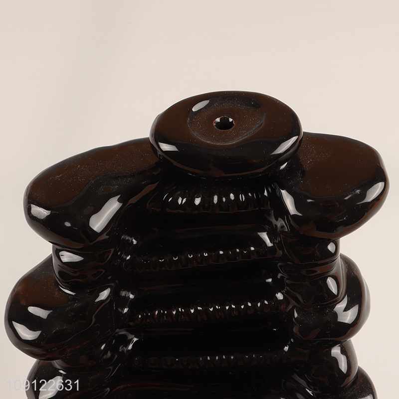 New Product Ceramic Waterfall Incense Holder Ceramic Backflow Incense Burner