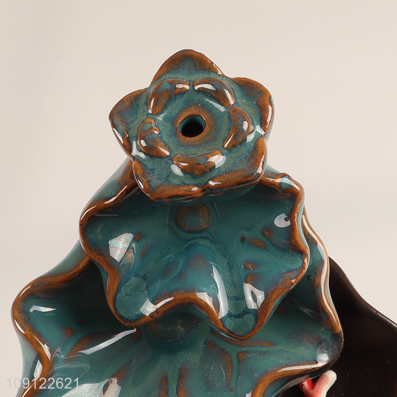 Factory Supply Ceramic Incense Burner Waterfall Backflow Incense Holder