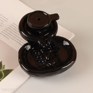Hot Selling Decorative Backflow Incense Burner Ceramic Waterfall Incense Holder