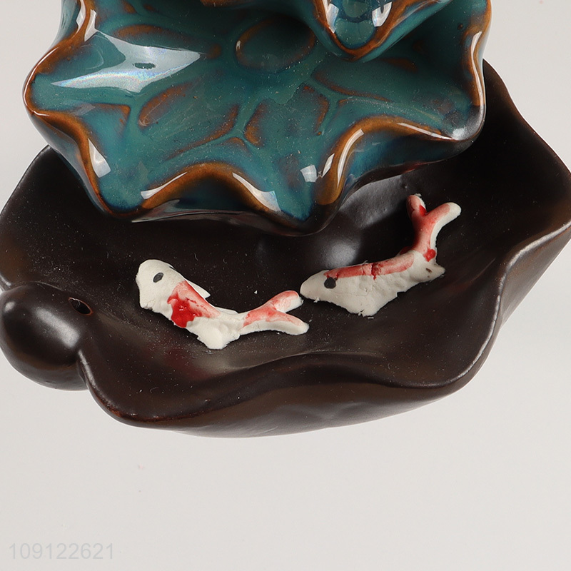 Factory Supply Ceramic Incense Burner Waterfall Backflow Incense Holder