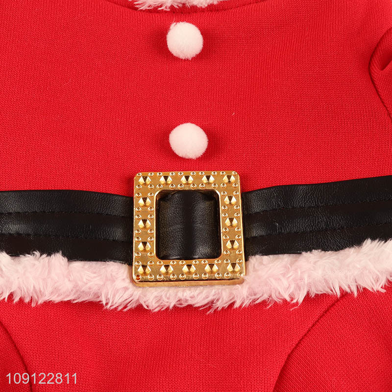 Hot Selling Dog Christmas Costume Santa Claus Dog Apparel Winter Clothes