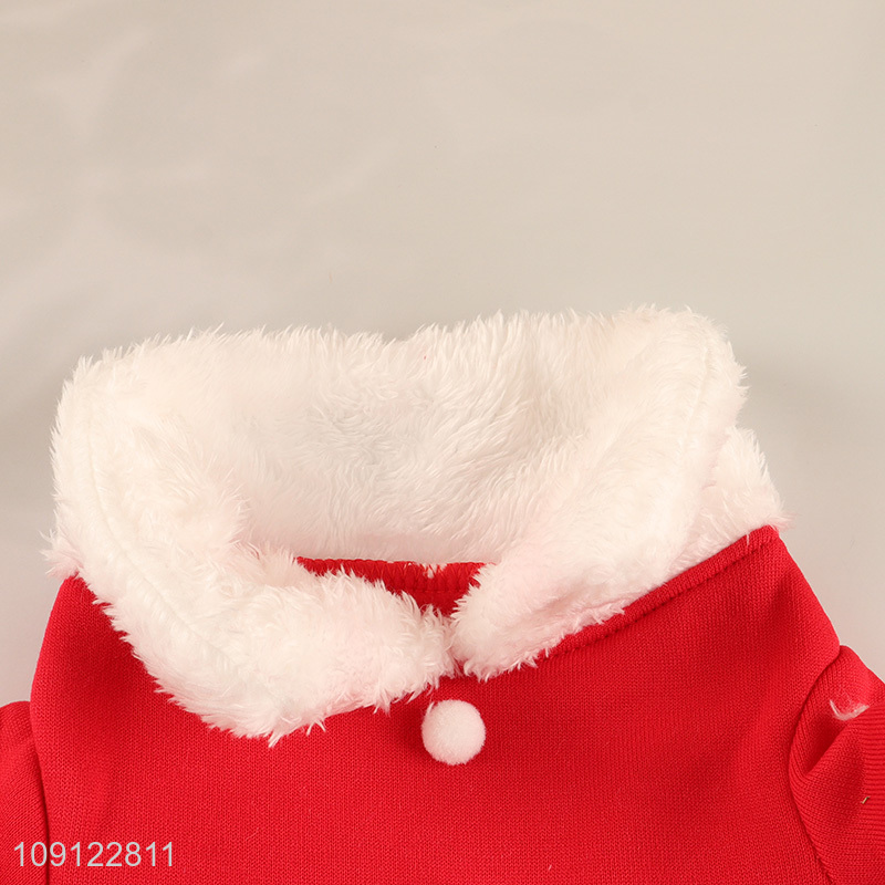 Hot Selling Dog Christmas Costume Santa Claus Dog Apparel Winter Clothes