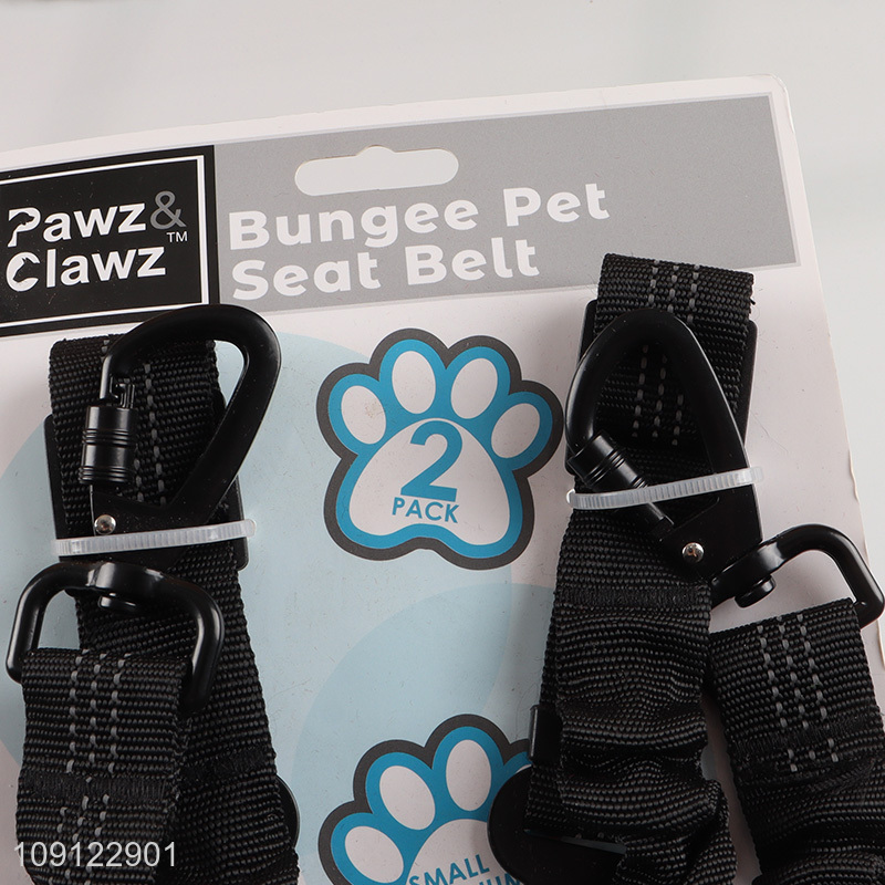 High Quality Heavy Duty Elastic Retractable Dog Seat Belt for Vehicle