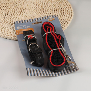 New Product Adjustable <em>Dog</em> <em>Collar</em> and Leash Set with Quick-Rlease Buckle