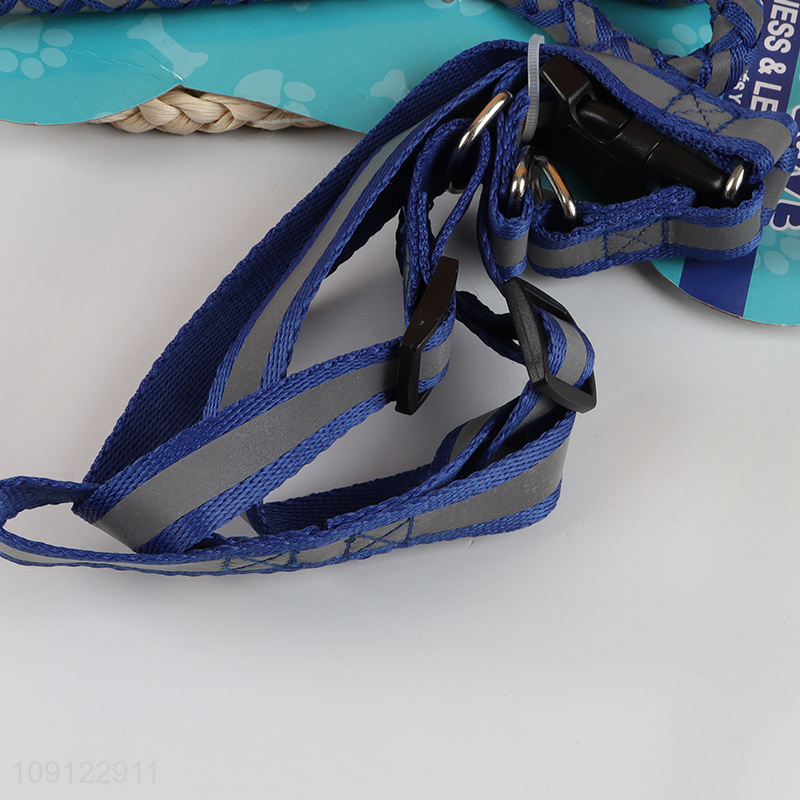 Wholesale No Pull Reflective Dog Harness and Leash Set for Large Dogs