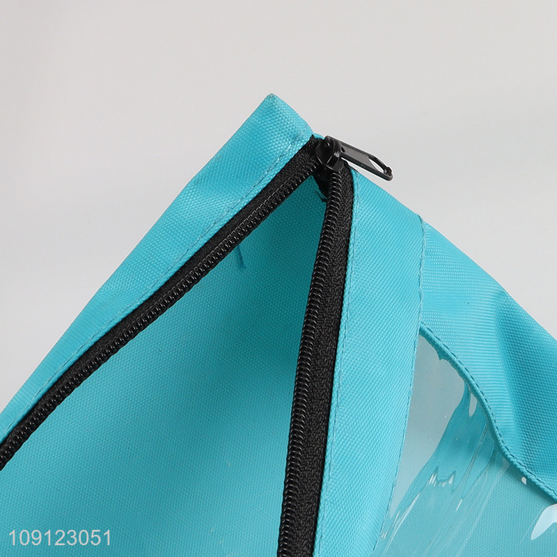 Wholesale Zippered Pencil Pouch Oxford Cloth Pencil Pouch for 3 Ring Binder