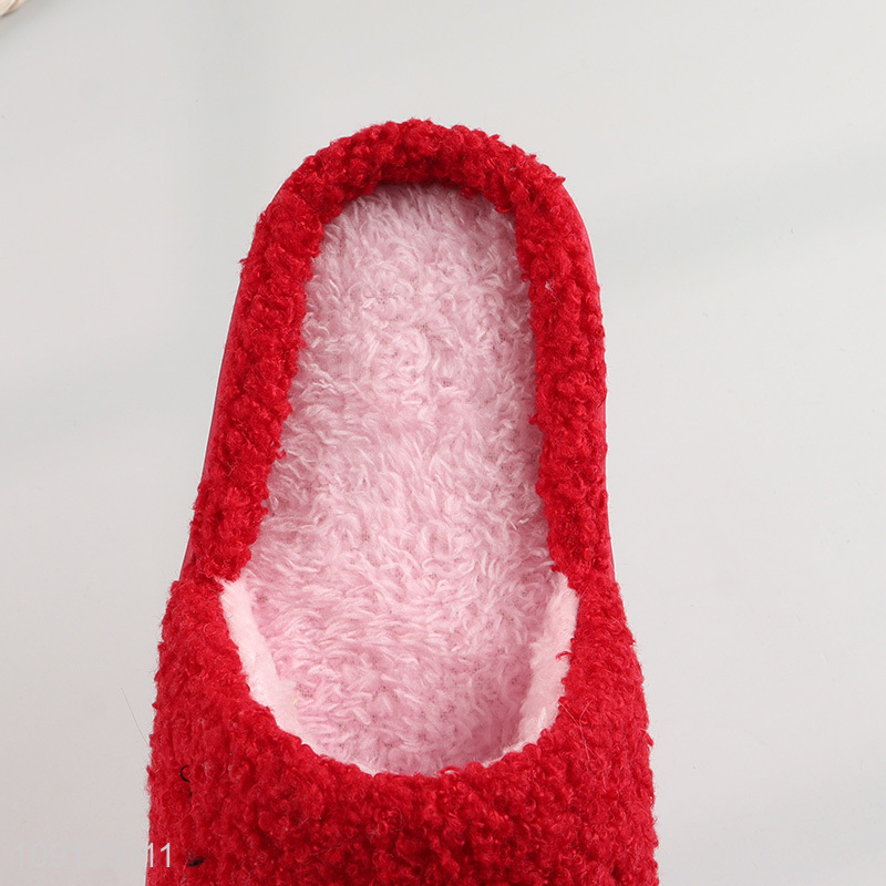 Facory Price Cute Winter Slippers Warm Fuzzy Indoor House Slippers for Kids