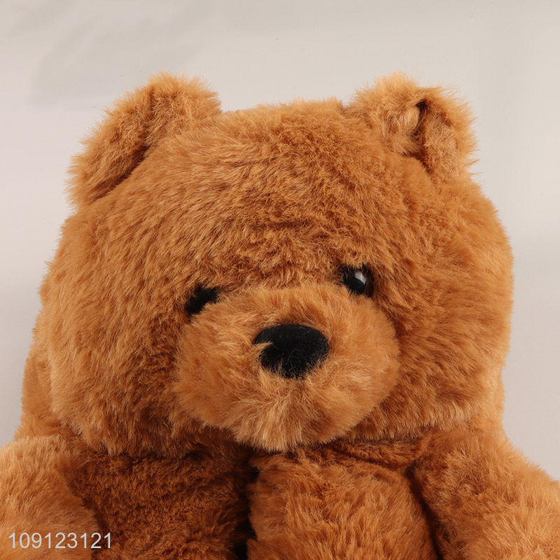 Hot Sale Women's Bear Slippers Winter Fuzzy Slippers Indoor House Shoes