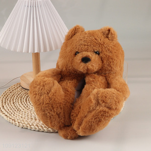 Hot Sale Women's Bear Slippers Winter Fuzzy Slippers Indoor House Shoes