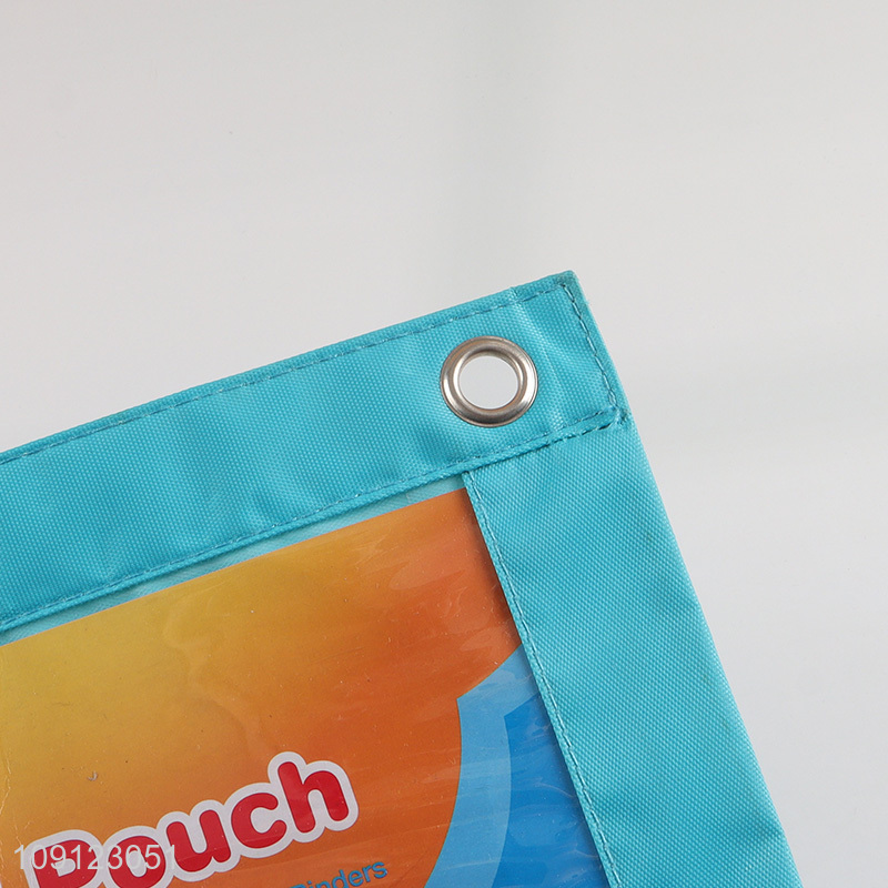 Wholesale Zippered Pencil Pouch Oxford Cloth Pencil Pouch for 3 Ring Binder
