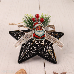 Best selling star shape xmas tree decoration christmas hanging ornament