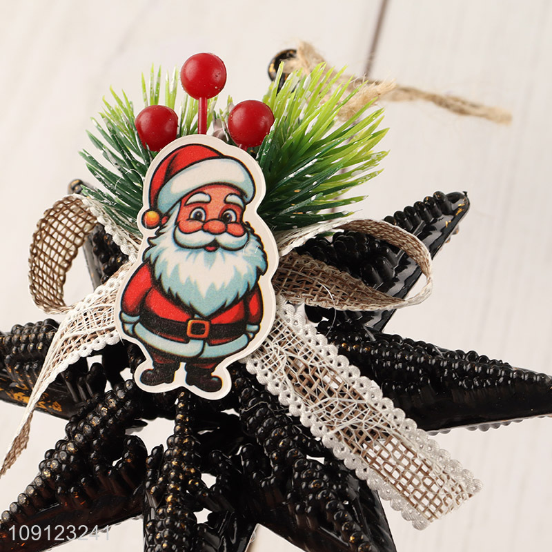 Good quality star shape christmas hanging ornament for christmas decoration