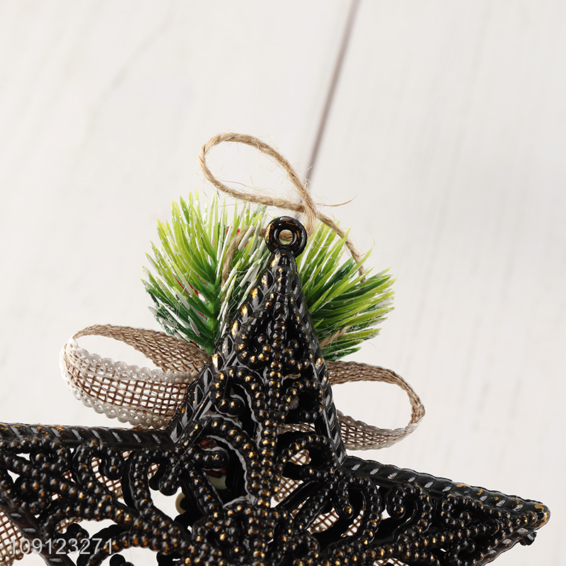 Hot selling star shape christmas tree decoration christmas hanging ornament