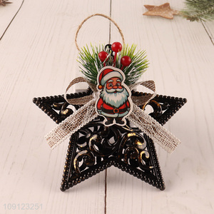 Top quality star shape christmas hanging ornament for xmas tree decoration