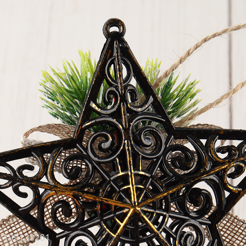 Best selling star shape xmas tree decoration christmas hanging ornament