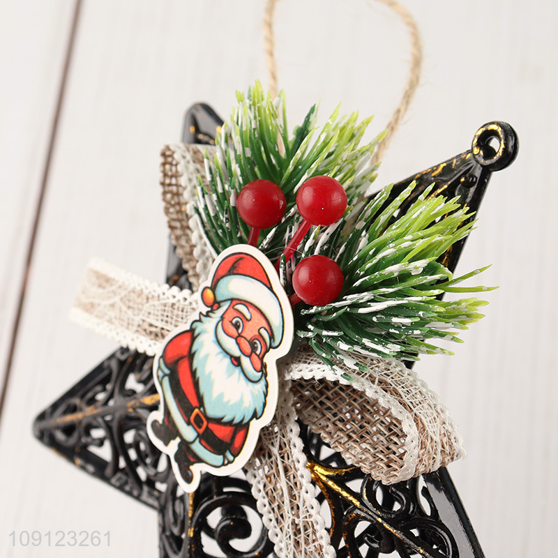 Best selling star shape xmas tree decoration christmas hanging ornament