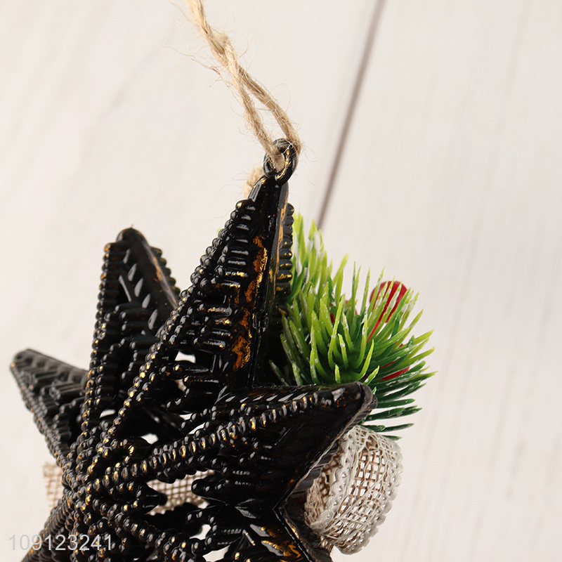 Good quality star shape christmas hanging ornament for christmas decoration