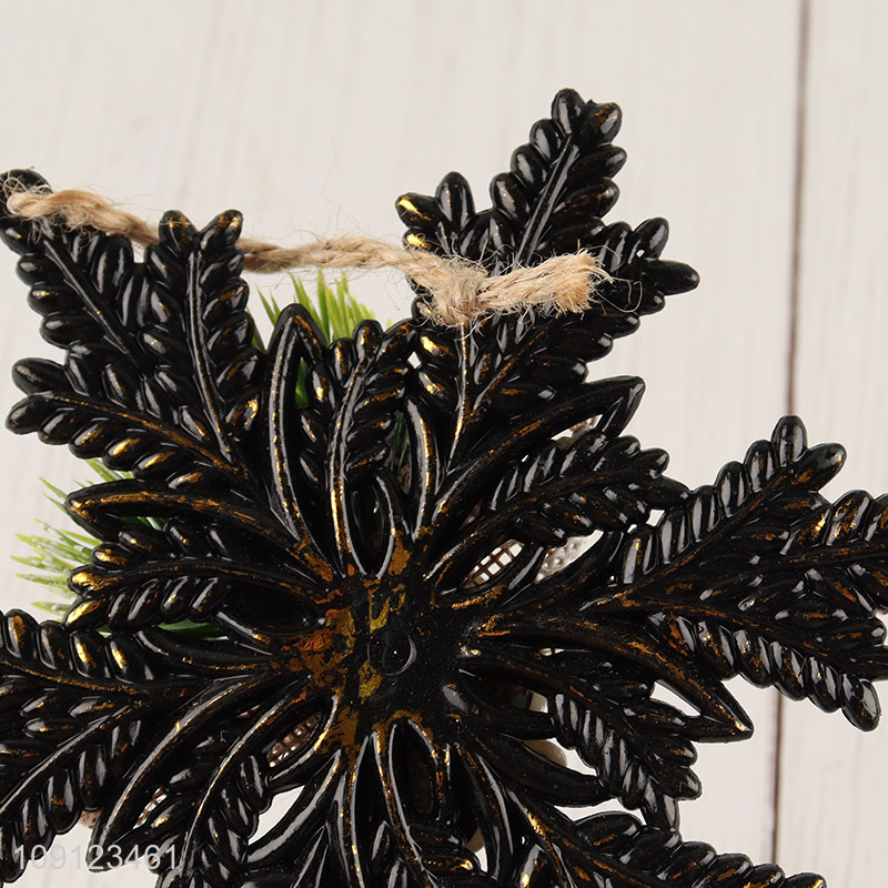 Factory wholesale snowflake shape christmas hanging ornament christmas decoration