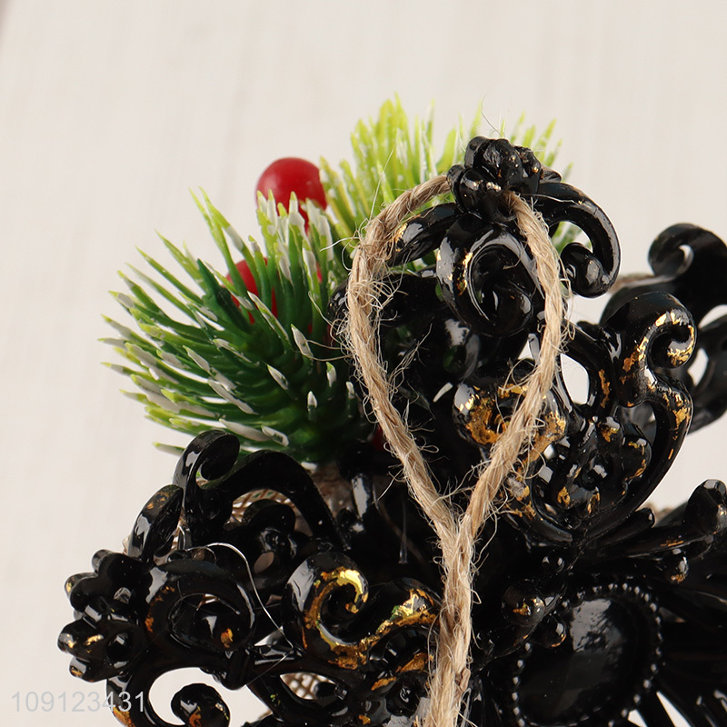 Low price snowflake shape christmas hanging ornament christmas decoration