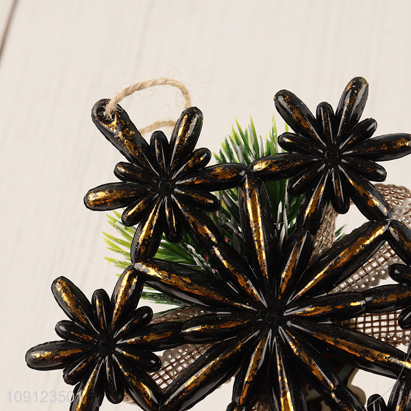 Latest design snowflake shape christmas hanging ornament christmas decoration