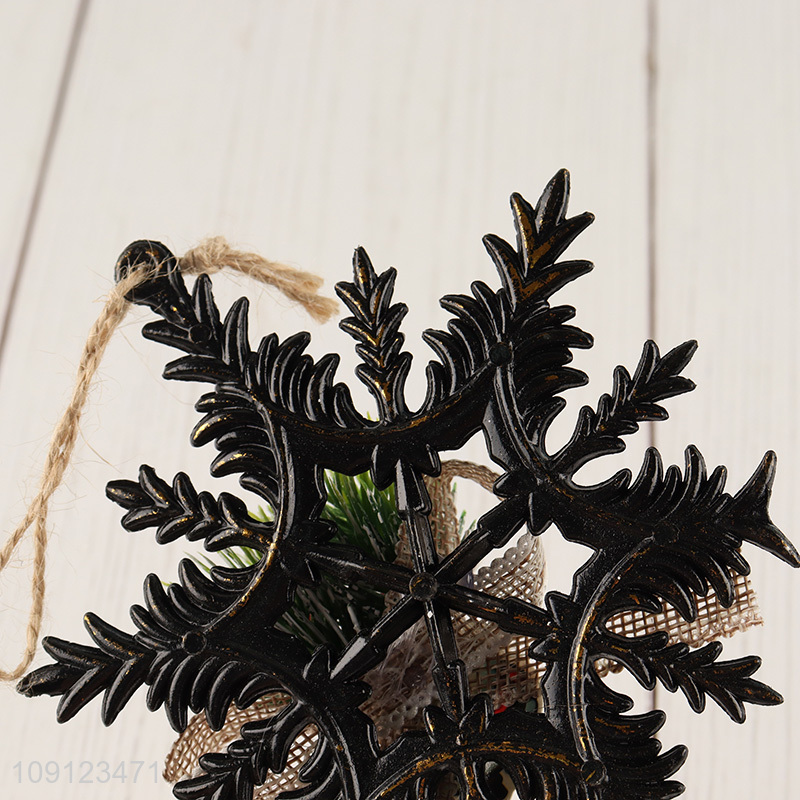 Best sale snowflake shape decorative christmas hanging ornament wholesale