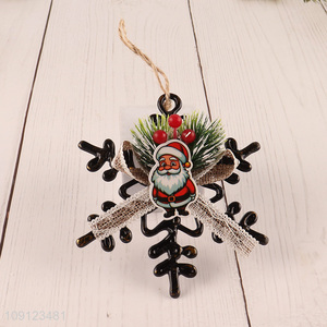 Hot selling snowflake shape xmas tree decoration christmas hanging ornament