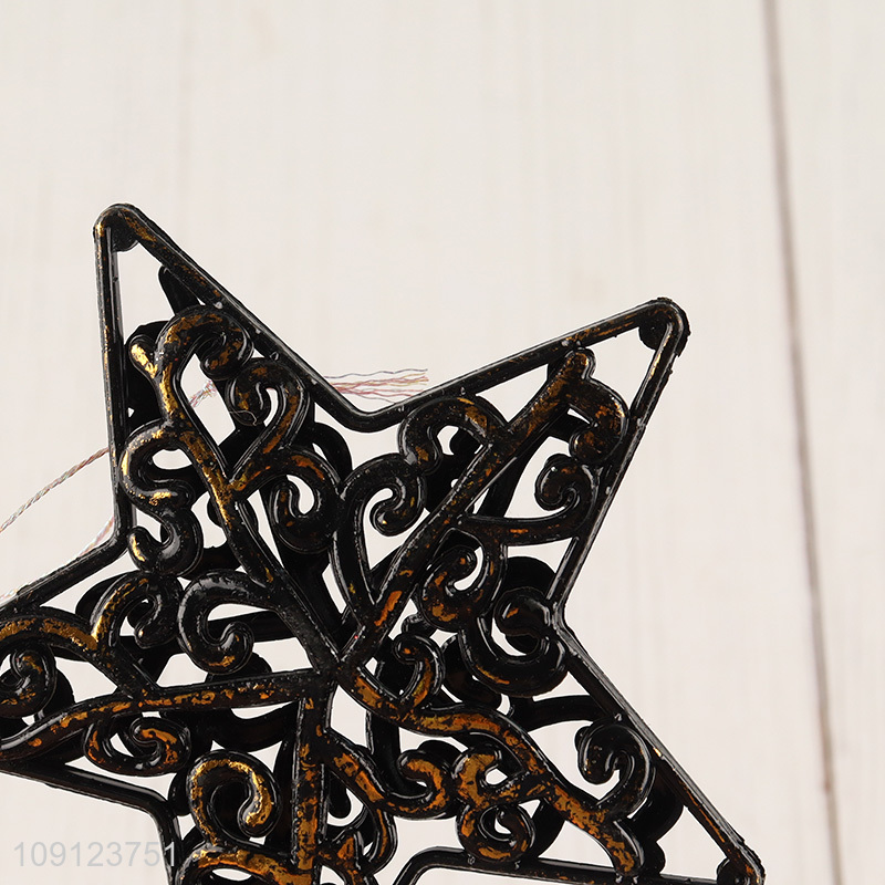 Yiwu market star shape christmas hanging ornament for christmas decoration