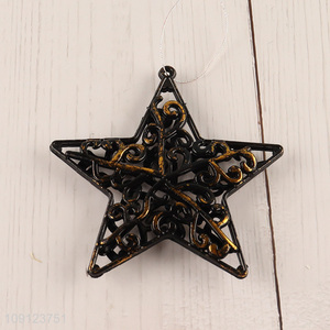 Yiwu market star shape christmas hanging ornament for christmas decoration