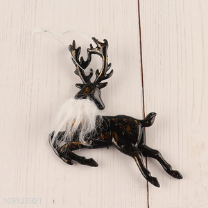 Factory wholesale reindeer shape christmas hanging ornament for christmas decoration