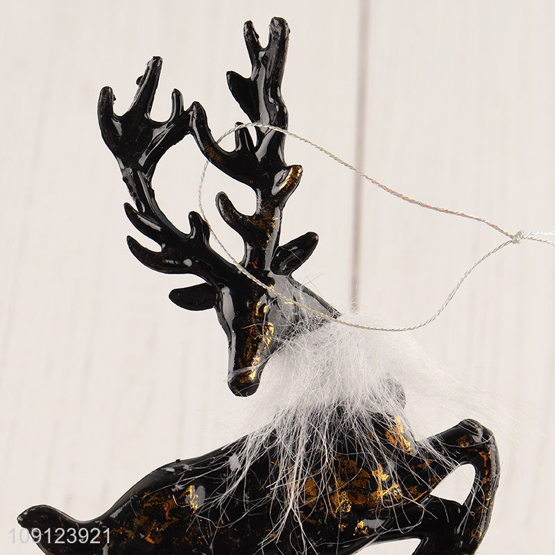 Factory wholesale reindeer shape christmas hanging ornament for christmas decoration