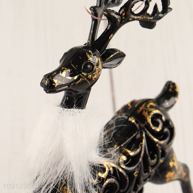 High quality reindeer shape christmas hanging ornament for xmas tree