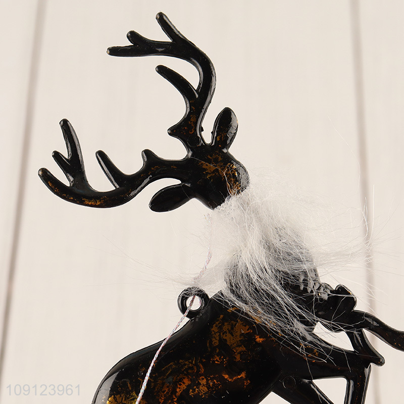 Factory wholesale reindeer shape christmas hanging ornament for xmas tree decoration
