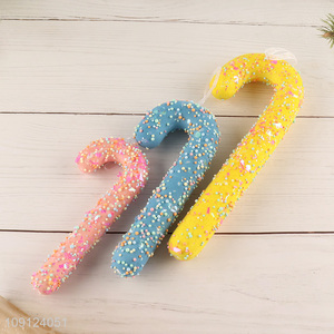 Good sale crutch shape christmas tree decoration christmas hanging ornament