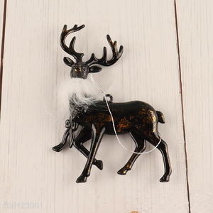 Factory wholesale reindeer shape christmas hanging ornament for xmas tree decoration