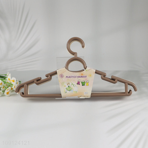 High Quality 5PCS Durable Heavy Duty Anti-Slip Plastic Clothes Hangers