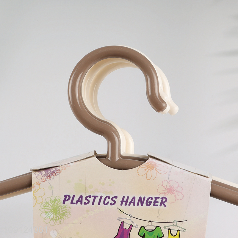China Wholesale 5PCS Clothes Hangers Heavy Duty Plastic Clothes Hangers